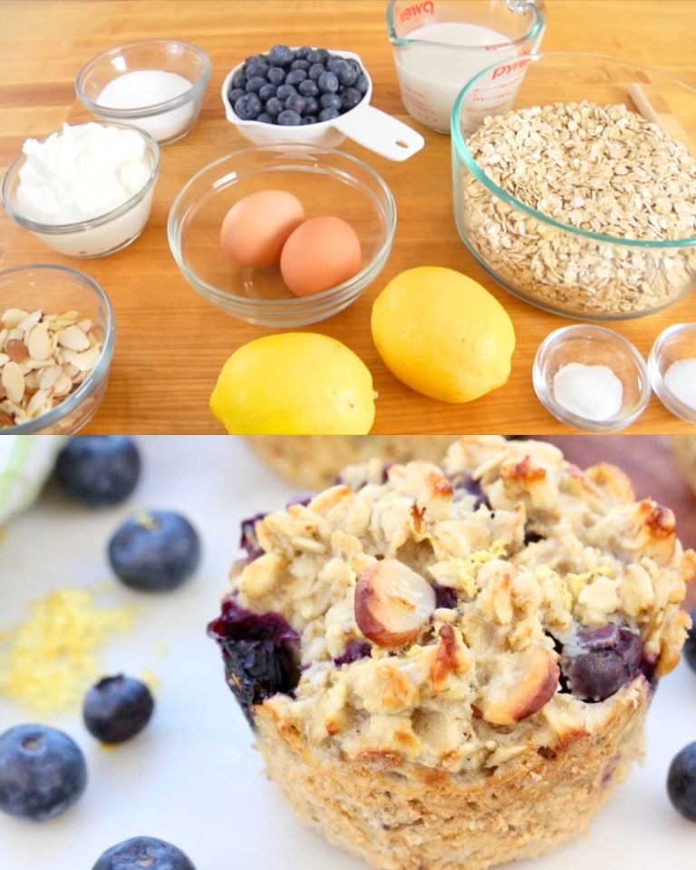 Przepis na muffinki owsiane z cytryną i jagodami