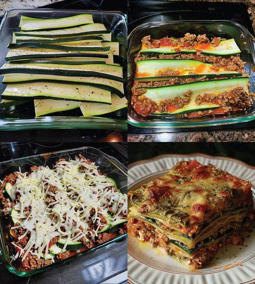 Lasagne z cukinii bez makaronu