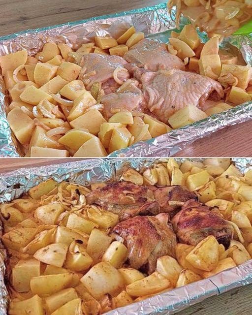 Pieczony kurczak i ziemniaki: prosta wskazówka na pyszny posiłek