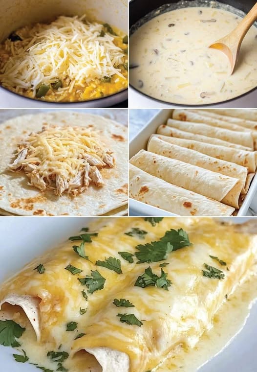 Kremowe Enchiladas z Kurczakiem w Stylu Low-Carb – Rozkosz Bez Wyrzutów