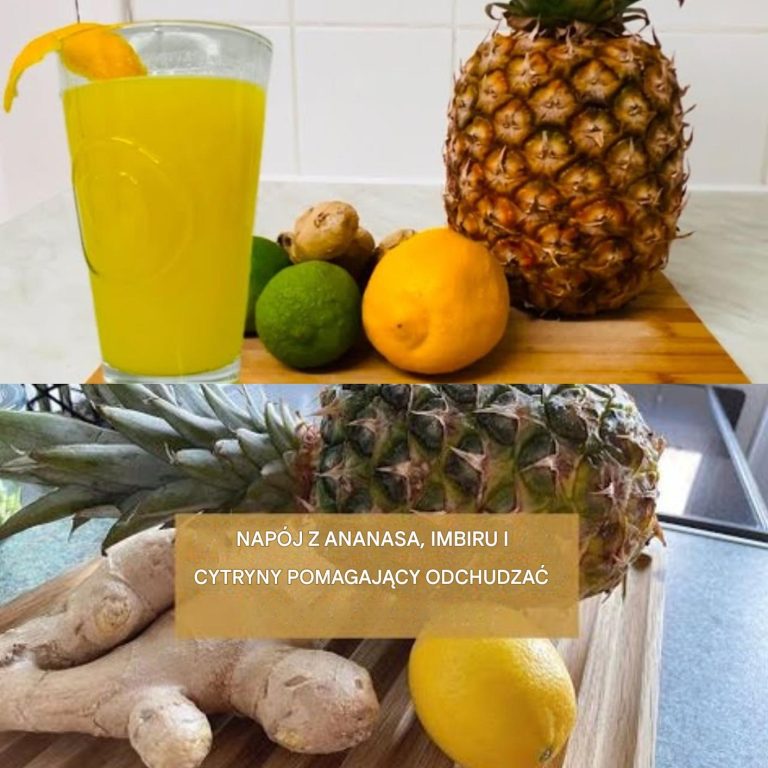Najsilniejszy napój spalający tłuszcz z brzucha | Imbir, limonka, cytryna i ananas