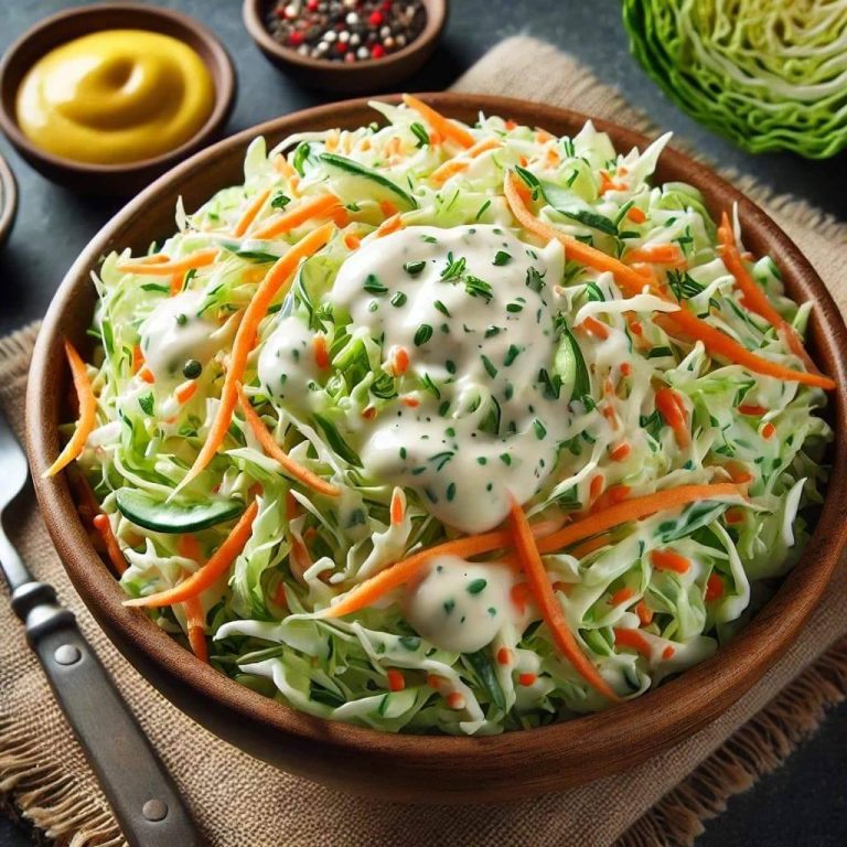 Classic American-Style Coleslaw: Simple Recipe for a Refreshing Side Dish”