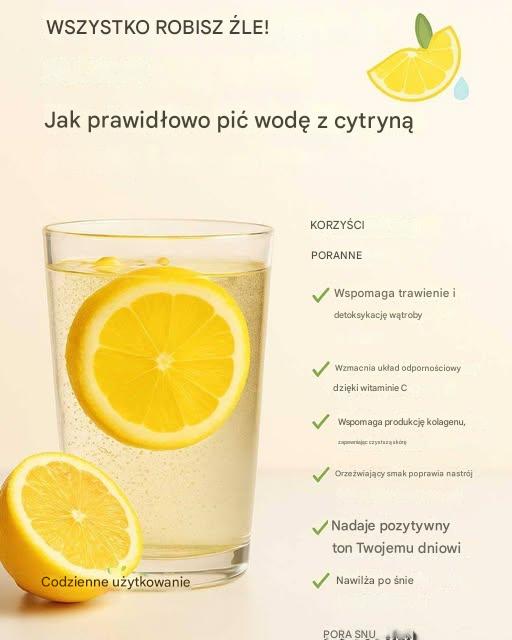 Wszystko robisz źle. Jak prawidłowo pić wodę z cytryną