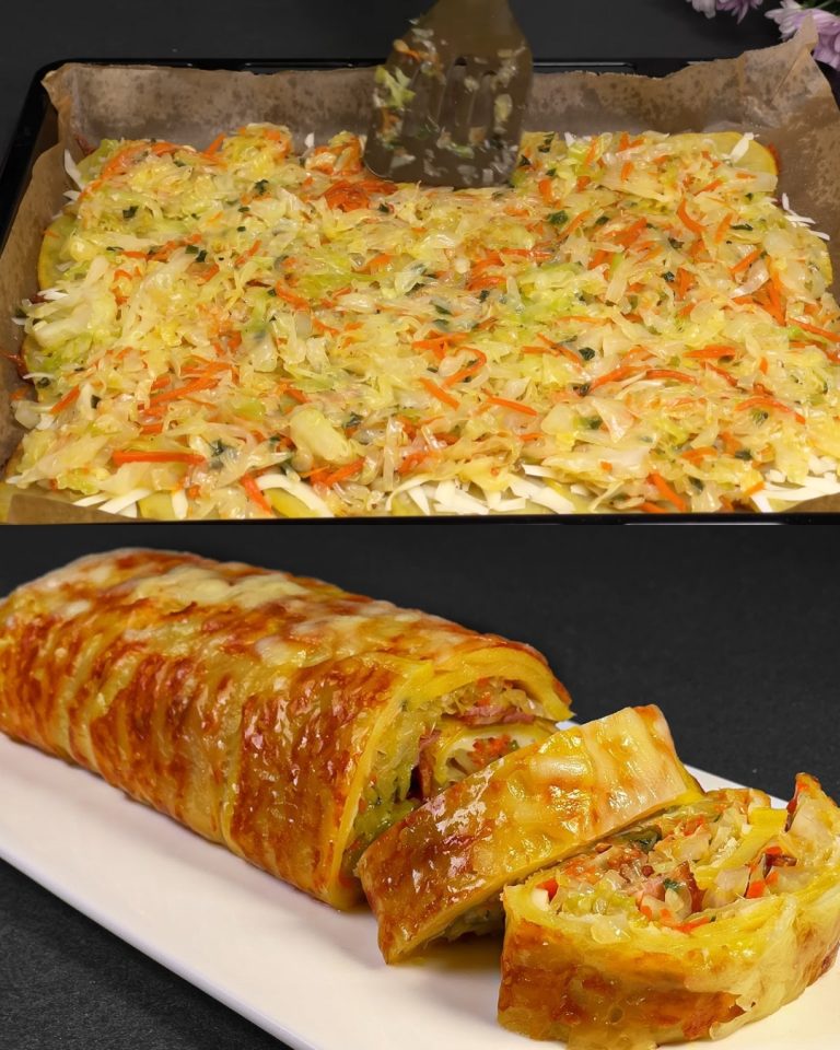 Zapiekanka ziemniaczana z boczkiem i serem to sycące, pełne smaku danie, idealne na przyjęcie lub rodzinne spotkanie. Zapiekanka z warstwami chrupiących ziemniaków, aromatycznych warzyw i chrupiącego bekonu, polana roztopioną mozzarellą, z pewnością zrobi furorę.     Czas przygotowania:  Czas przygotowania:   20 minut Czas gotowania:   40 minut Całkowity czas trwania:   1 godzina Składniki:  200 g twardej mozzarelli 3 duże ziemniaki Olej roślinny Sól do smaku 1 cebula 1 marchewka Pęczek szczypiorku 1/2 główki kapusty 150g boczku Mielony czarny pieprz do smaku Instrukcje:     kontynuuj na następnej stronie