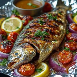 Pieczona ryba śródziemnomorska – Przepis pełen smaków i aromatów
