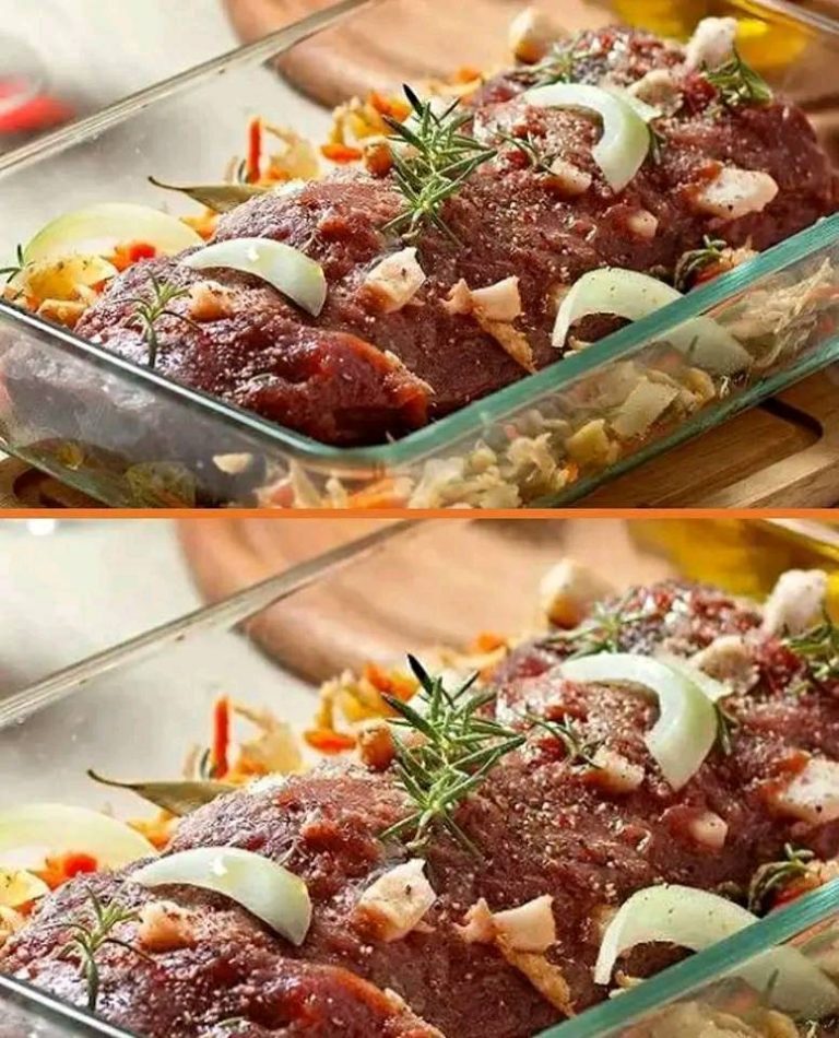 Pieczona wołowina z czosnkiem