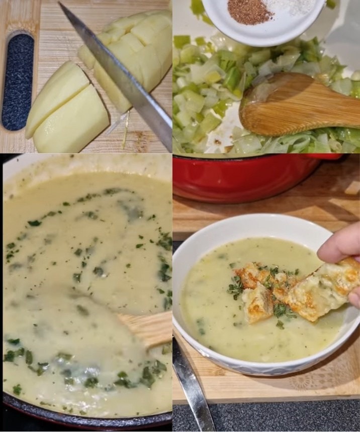 Zupa z porów i ziemniaków