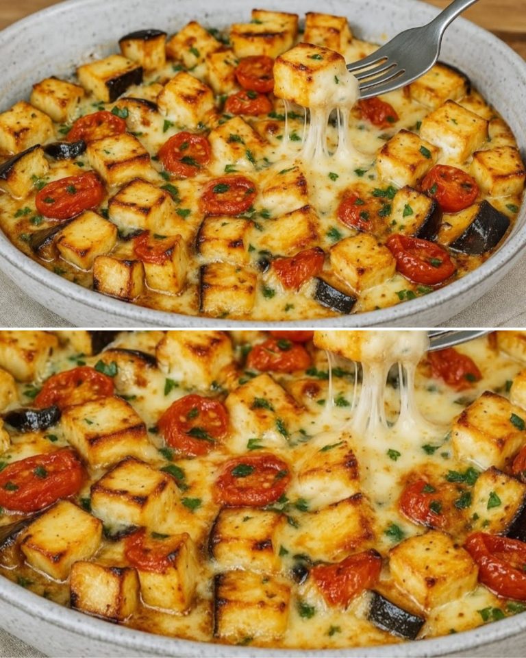 Nieodparty Pieczony Bakłażan z Roztopioną Mozzarellą