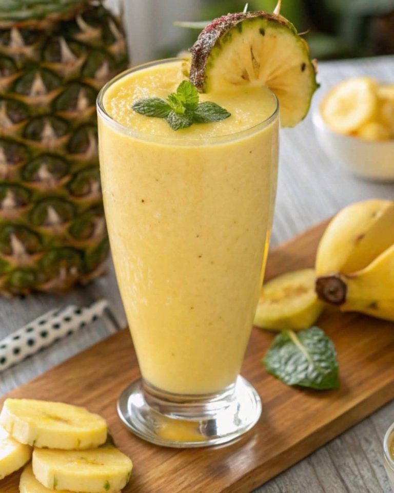 Tropikalna Eksplozja Smaków: Smoothie z Ananasem i Bananem
