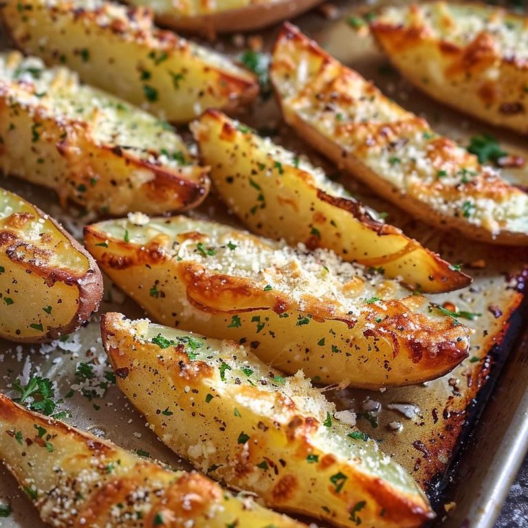 PIECZONE PLASTRY ZIEMNIAKÓW Z CZOSNKIEM I PARMEZANEM