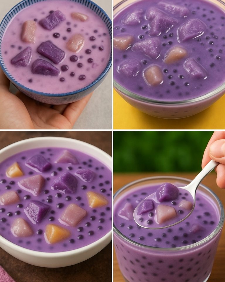 Ginataang Halo-Halo (filipiński deser z mlekiem kokosowym)