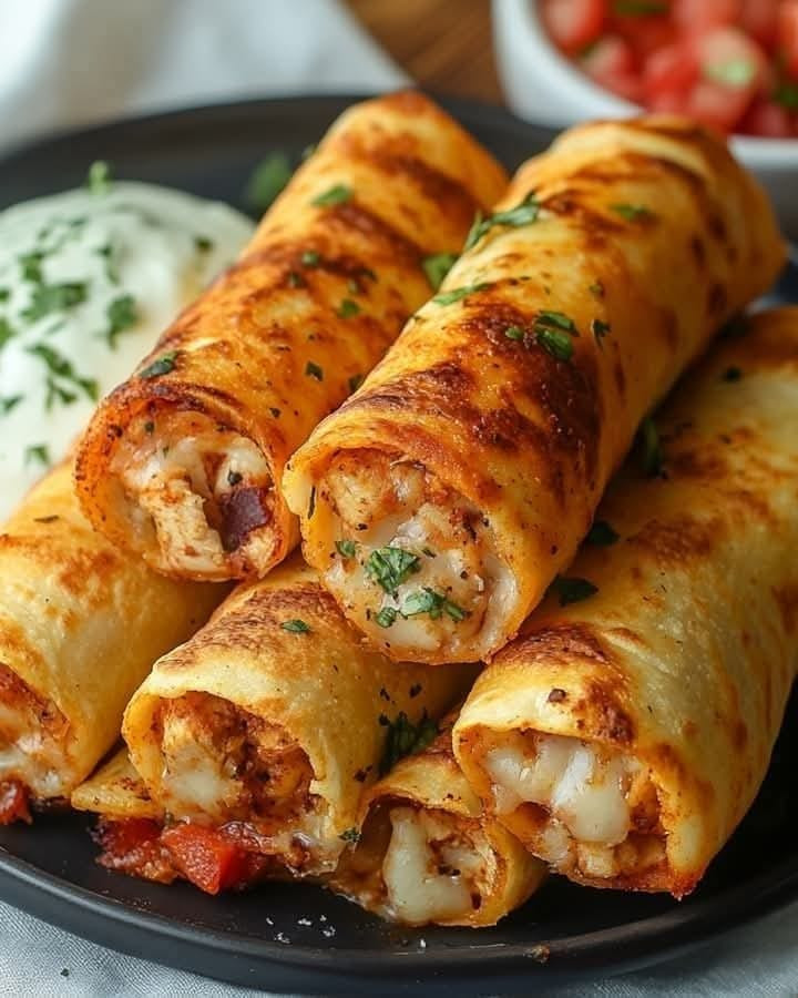 Domowe Taquitos z Kurczaka: Sycąca i Pyszna Meksykańska Przekąska