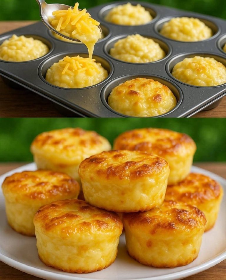Muffinki z serem i puree ziemniaczanym z jajkami