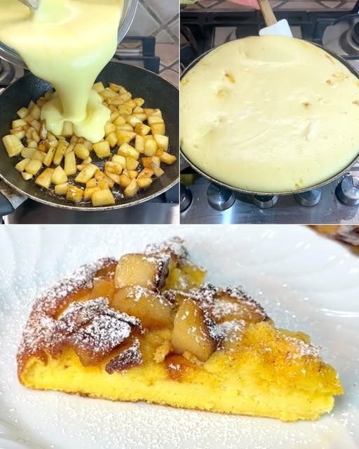 “Omlet jabłkowy: pyszny i szybki sposób na pieczony deser pełen smaku”