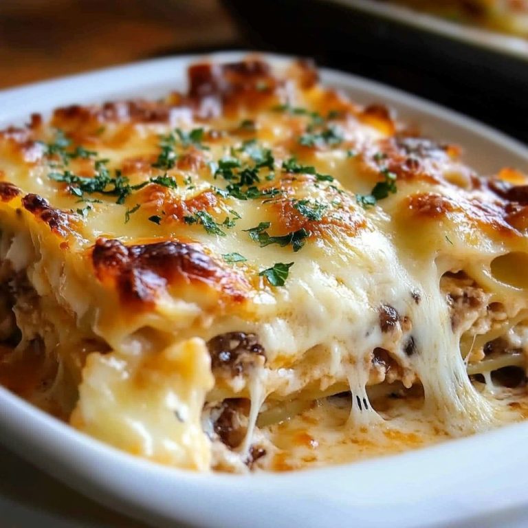 Lasagne z indykiem i serem