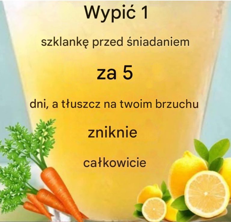 Napój cytrynowo-marchwiowy na odchudzanie