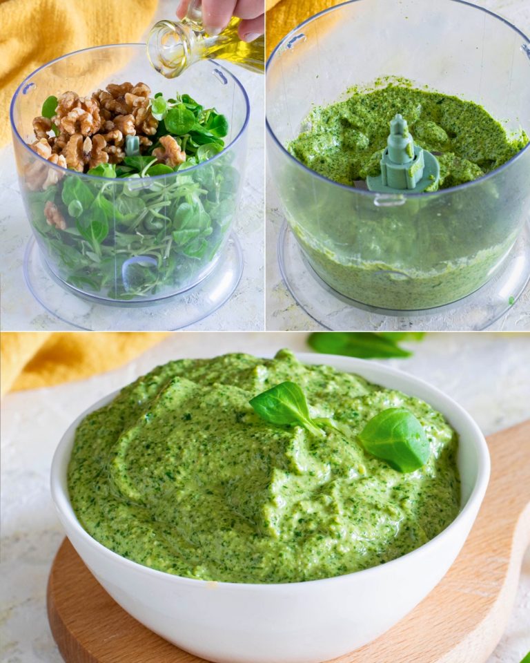 Pesto z kozłka lekarskiego: