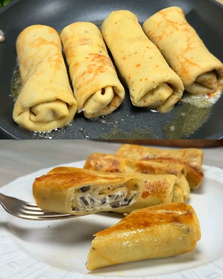 Placki ziemniaczane z pieczarkami, serkiem śmietankowym i koperkiem