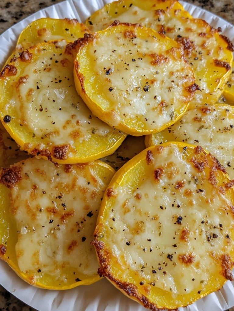Serowe pieczone krążki dyni