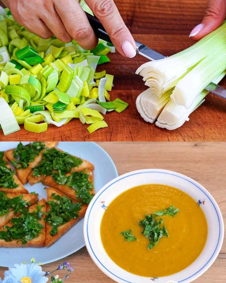 Zdrowa zupa porowa! Niesamowicie smaczna i zdrowa zupa warzywna.