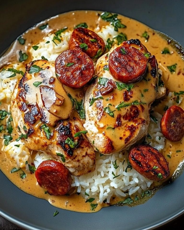 Piersi z kurczaka z kremowym sosem chorizo