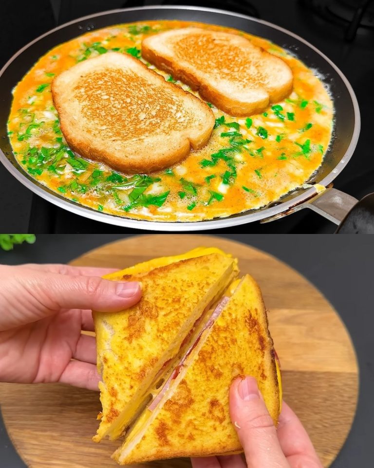 grillowana kanapka z serem, jajkami i pomidorami