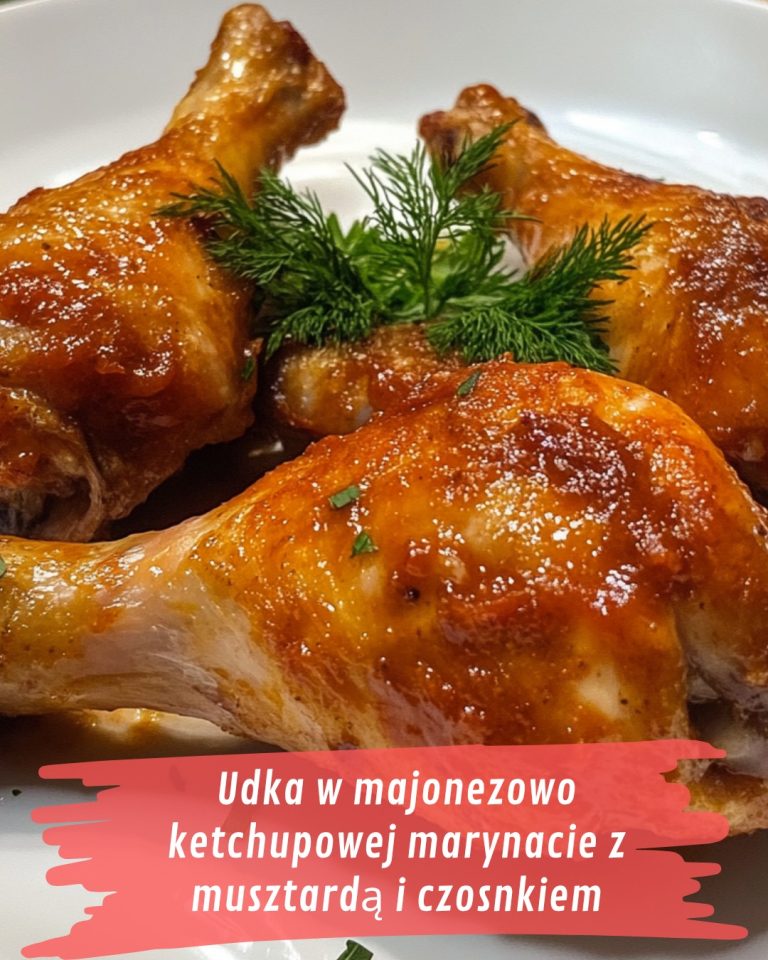 Udka w majonezowo ketchupowej marynacie z musztardą i czosnkiem – smaczne a nawet bardzo smaczne