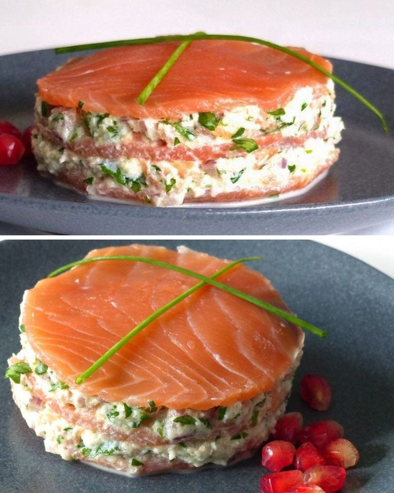 Eleganckie Millefeuille z wędzonym łososiem i mascarpone