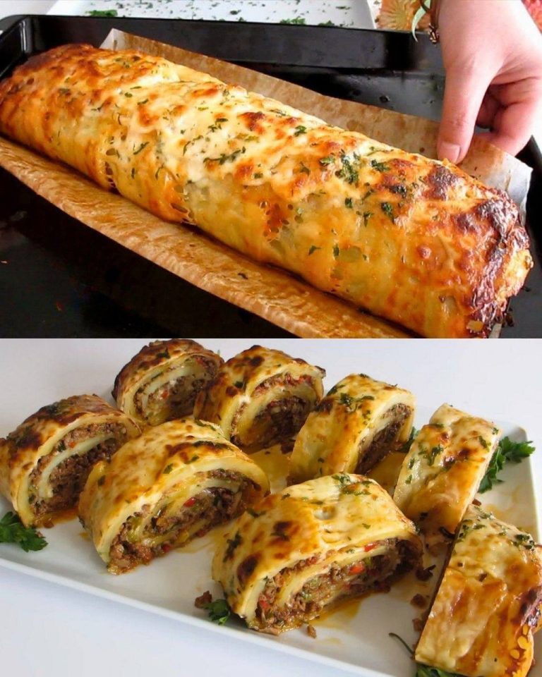 Pieczone ziemniaki z serem i mieloną wołowiną