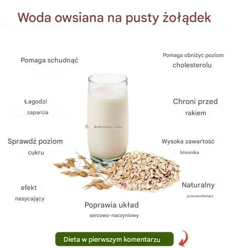 Dzięki wodzie owsianej możesz szybko stracić dużo wagi.