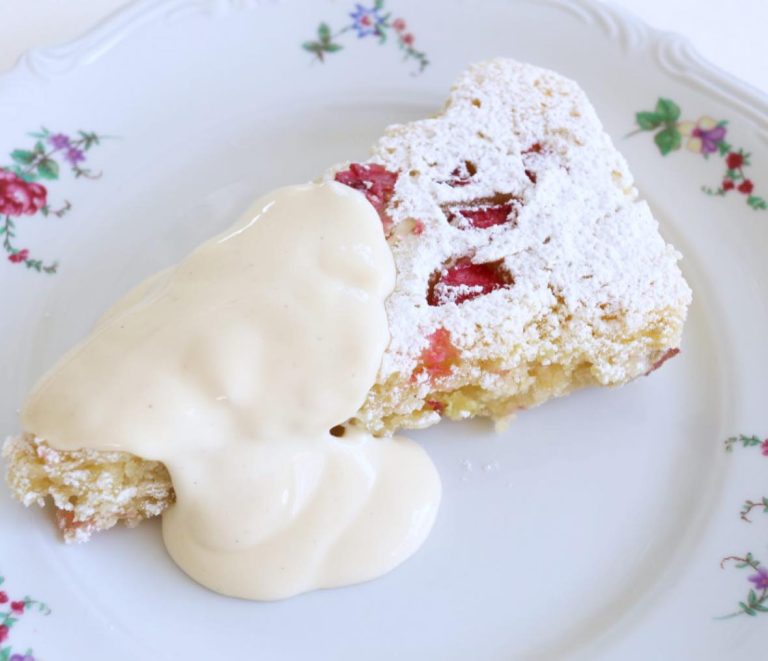 Niesamowicie dobre ciasto rabarbarowe