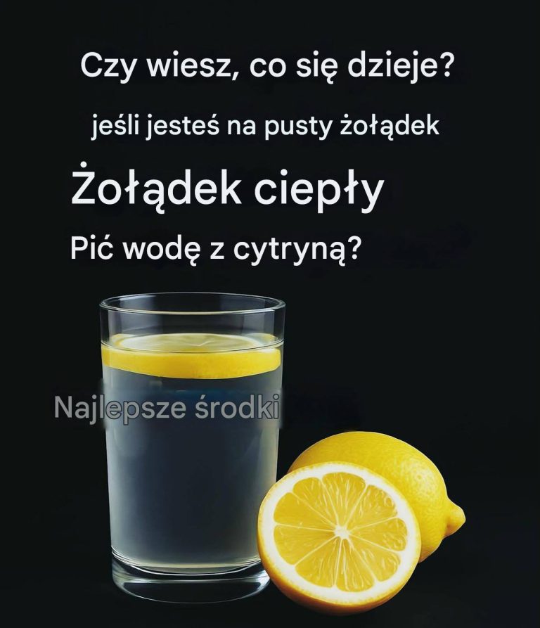 Korzyści z picia wody z cytryną