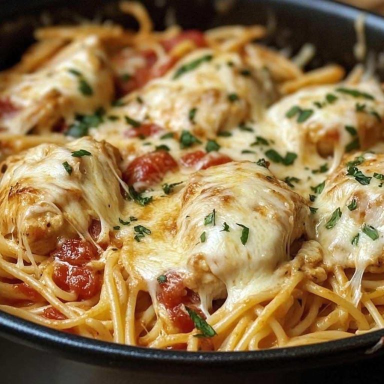 Makaron z kurczakiem i parmezanem w jednym garnku
