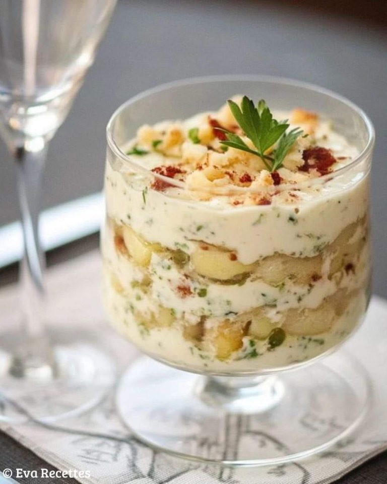 Tiramisu z krabem i jabłkiem: świeża i elegancka przystawka