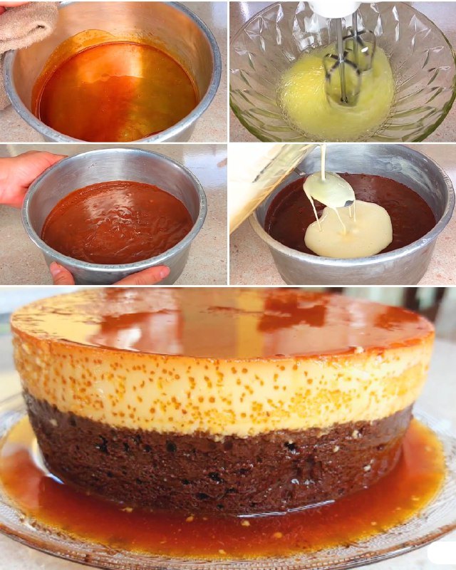 Receta de Chocoflan (Pastello niemożliwe)