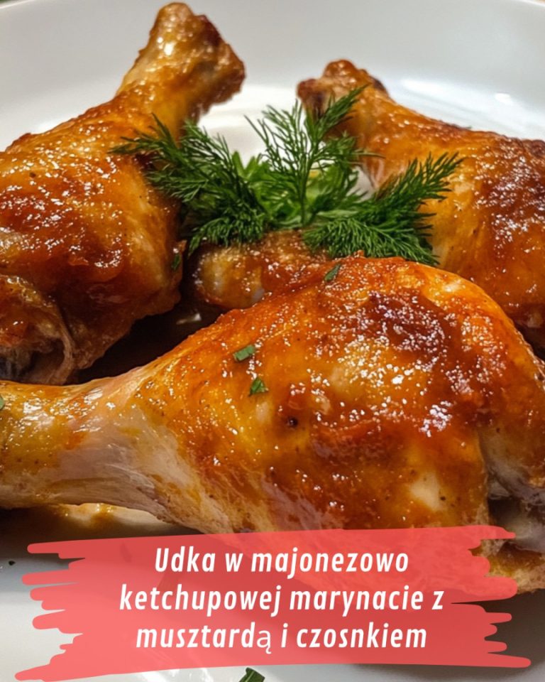 Udka w majonezowo ketchupowej marynacie z musztardą i czosnkiem – smaczne a nawet bardzo smaczne