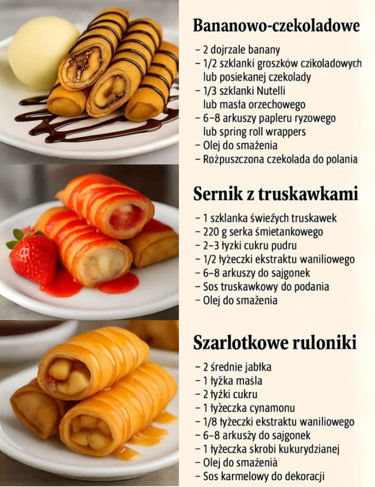 Bananowo-czekoladowe zawijaski – szybki deser, który zachwyci każdego
