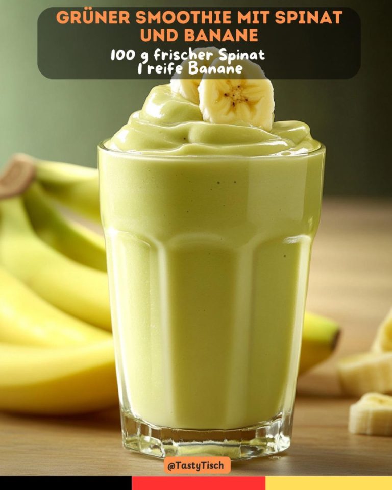 Zielony koktajl ze szpinakiem i bananem