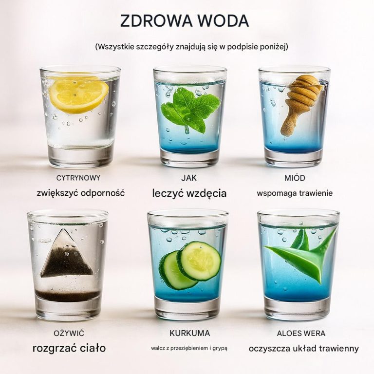 6 Zdrowych Wód – Orzeźwiające Napoje, Które Poprawią Twoje Samopoczucie