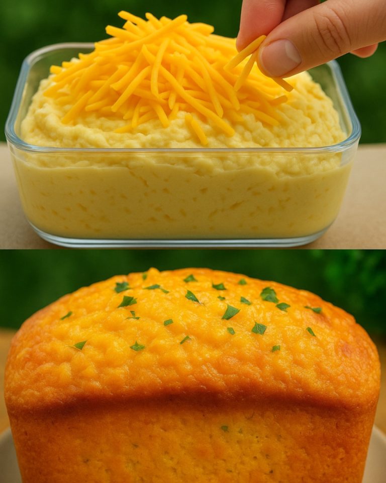 Chleb miękki z serem cheddar i mąką kukurydzianą