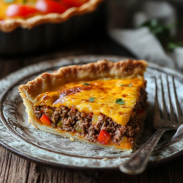 Hackfleisch- und Kartoffelkuchen