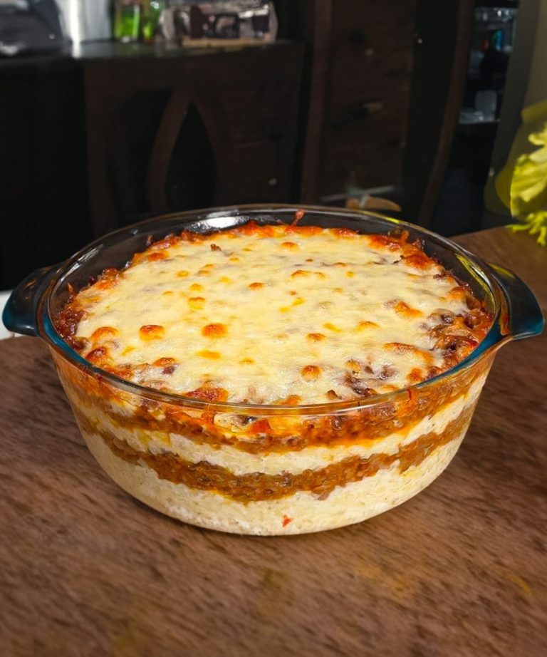 Kartoffelpüree-Gratin mit Hackfleisch