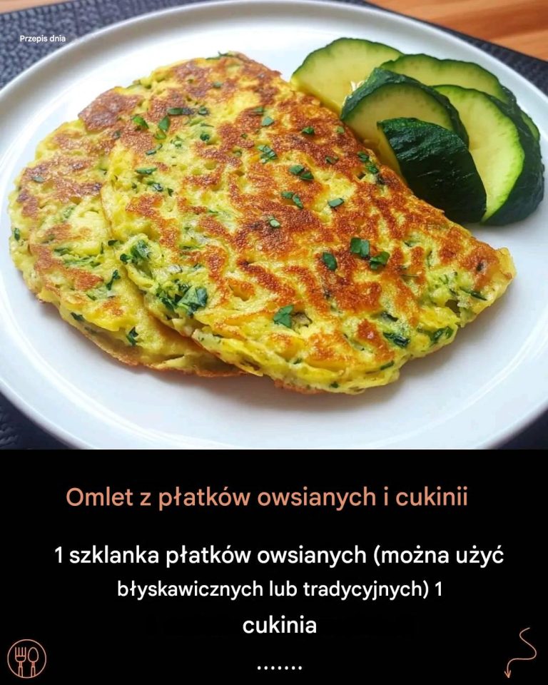 Omlet z płatków owsianych i cukinii