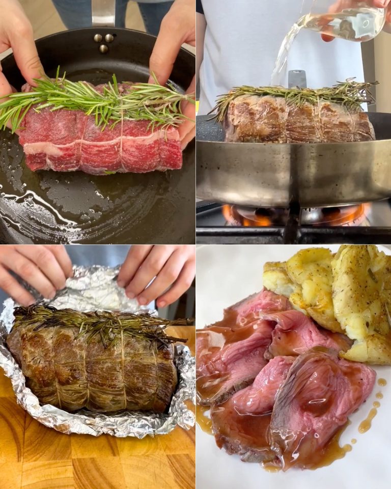 Pieczona wołowina to klasyczne drugie danie kuchni angielskiej,