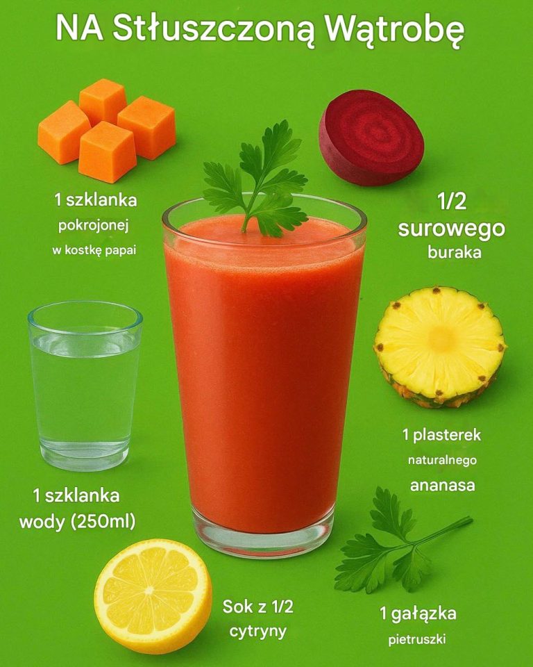 Naturalny sok na stłuszczenie wątroby: oczyść, odtruj i zregeneruj swoje ciało