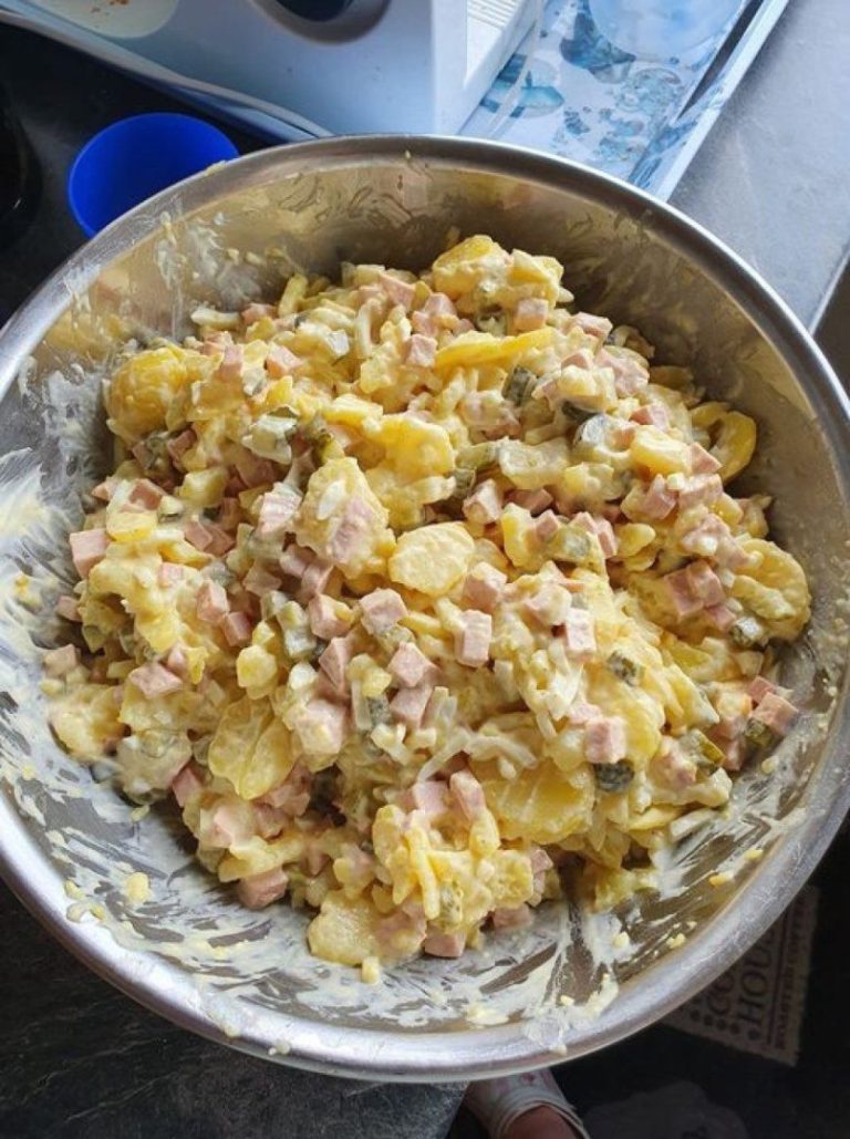 Ohne Schnickschnack, Frischer Kartoffelsalat zum Abnehmen mit 750 g Kartoffeln