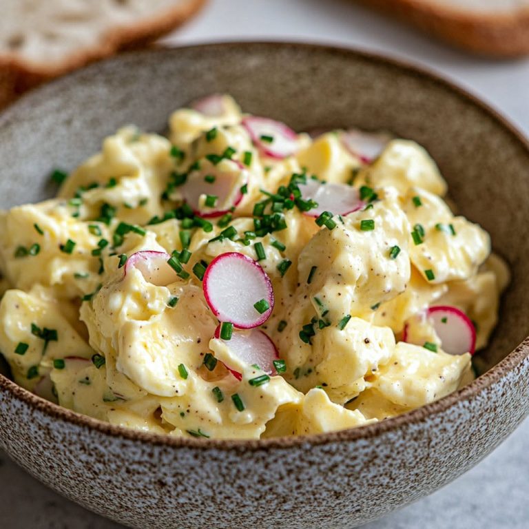 Pasta jajeczna z rzodkiewką i szczypiorkiem