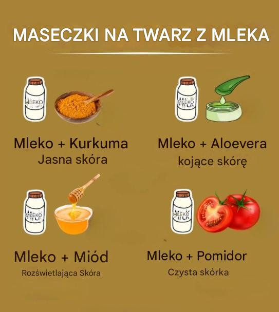 Domowe maseczki z mlekiem dla pięknej skóry