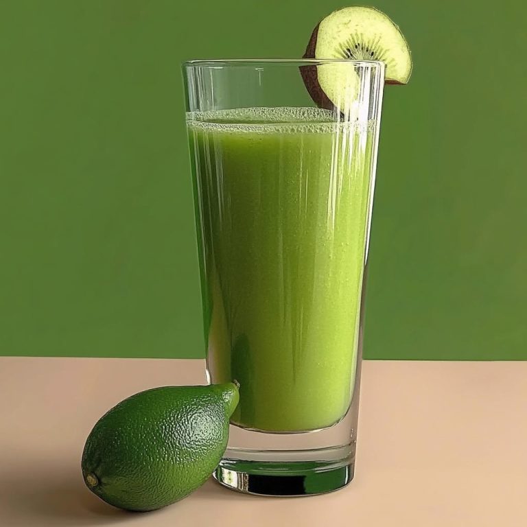 Oto przepis na orzeźwiający zielony sok z ogórka, limonki, imbiru, jabłka i ananasa: