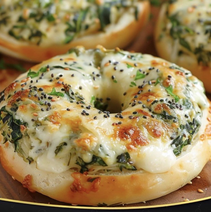 Bagelki ze Szpinakiem i Karczochami – Lekka, Kremowa Przekąska z Pikantnym Smakiem